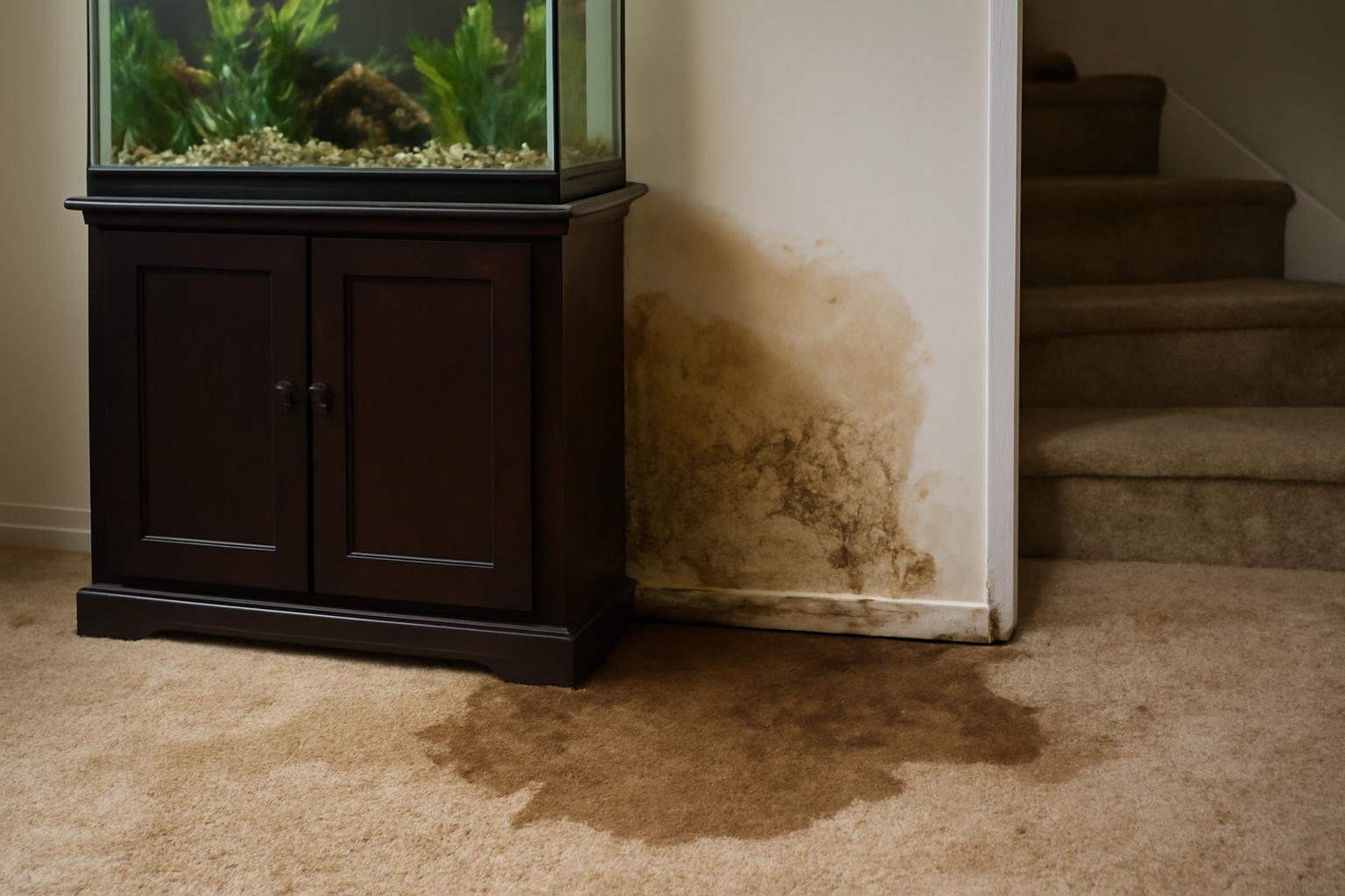 Aquarium Leak Water Removal in Artondale, WA